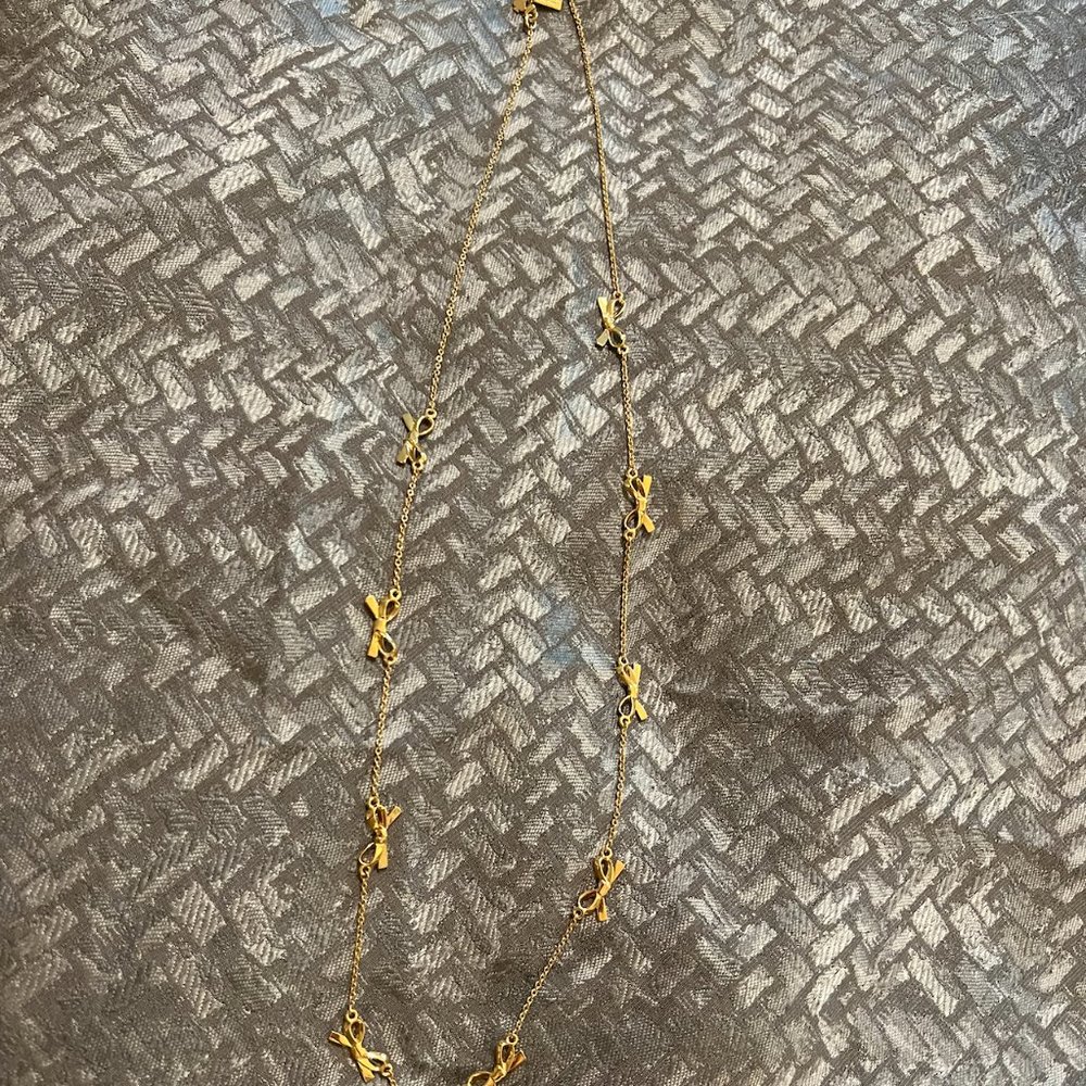 Kate Spade Skinny Mini Bow Scatter Necklace